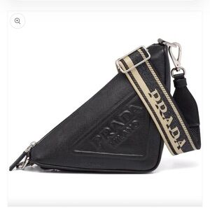 Prada Triangle Bag - Black Crossbody